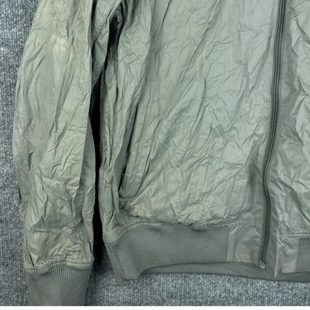 Bench Bomber Utility Jacket Windbreaker Large Mesh-Lined Gray